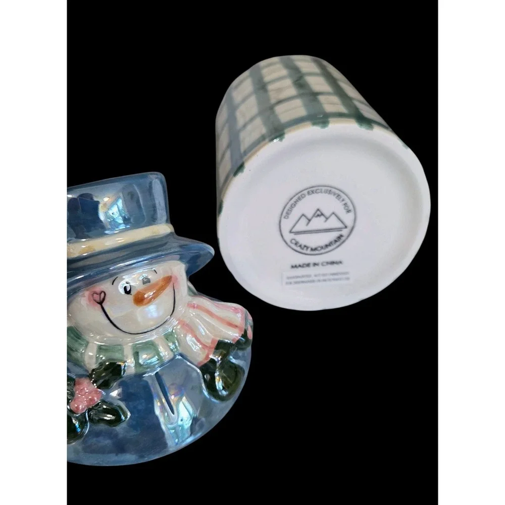 Crazy Mountain plaid ceramic